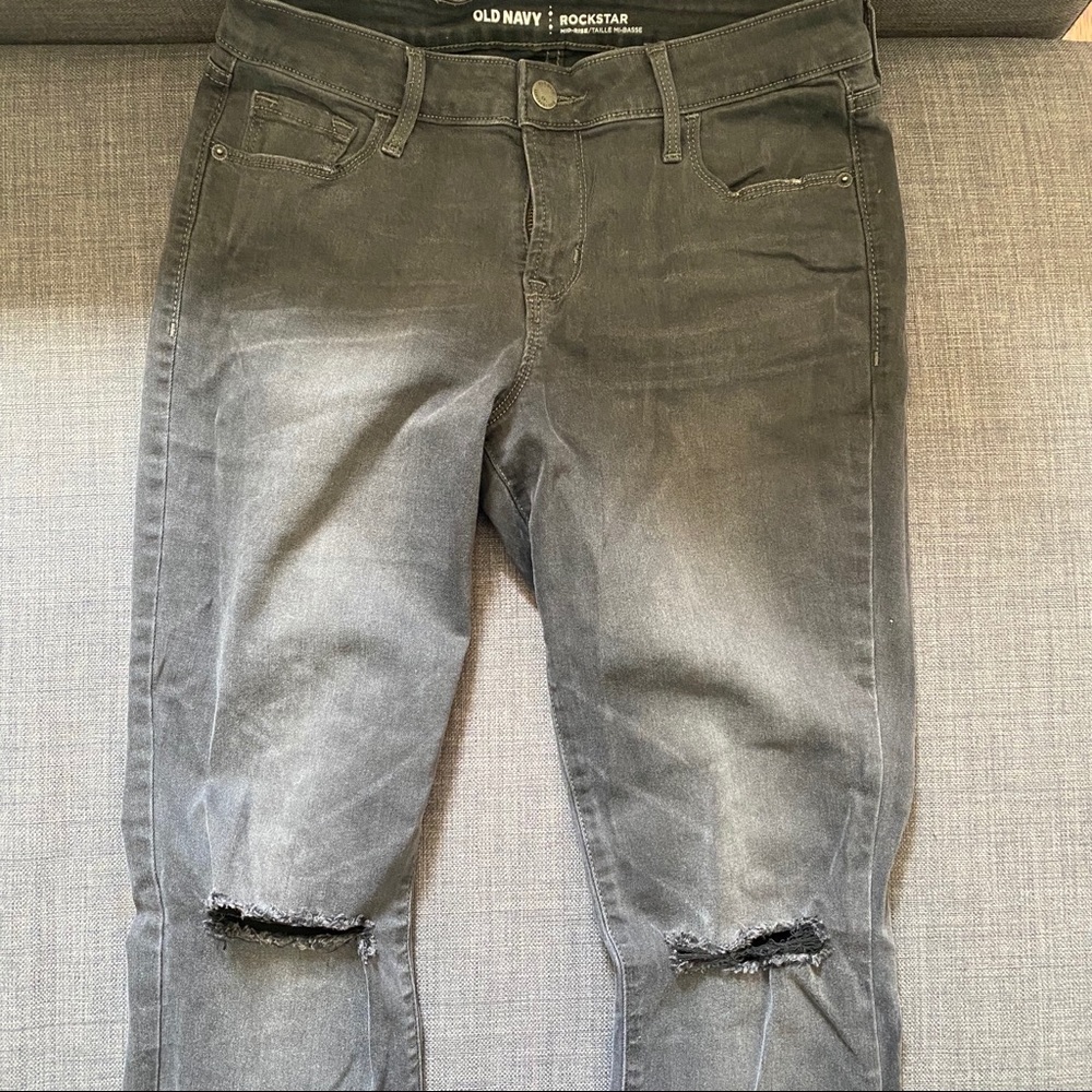 Old navy rockstar mid rise jeans